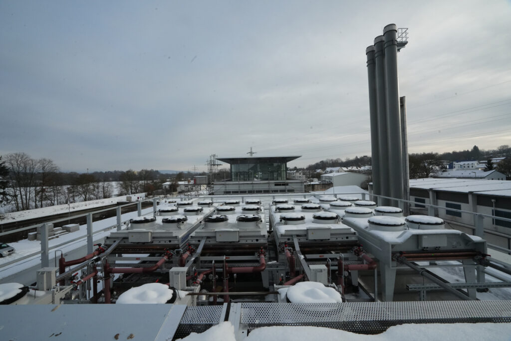 Das Dach der neuen Energiezentrale. Foto: Stadt Bayreuth