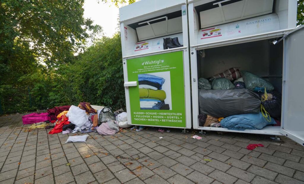 Wilde Müllablagerungen am Wertstoffsammelplatz Meranierring | Foto: Stadt Bayreuth